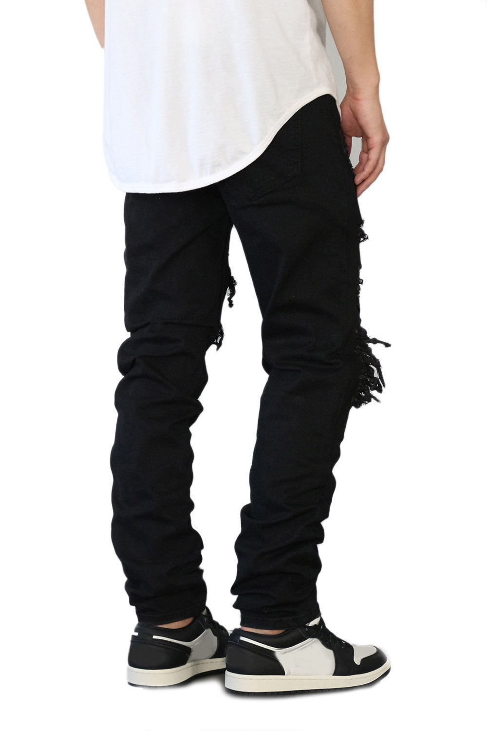 BLACK BILLY DISTRESSED JEANS
