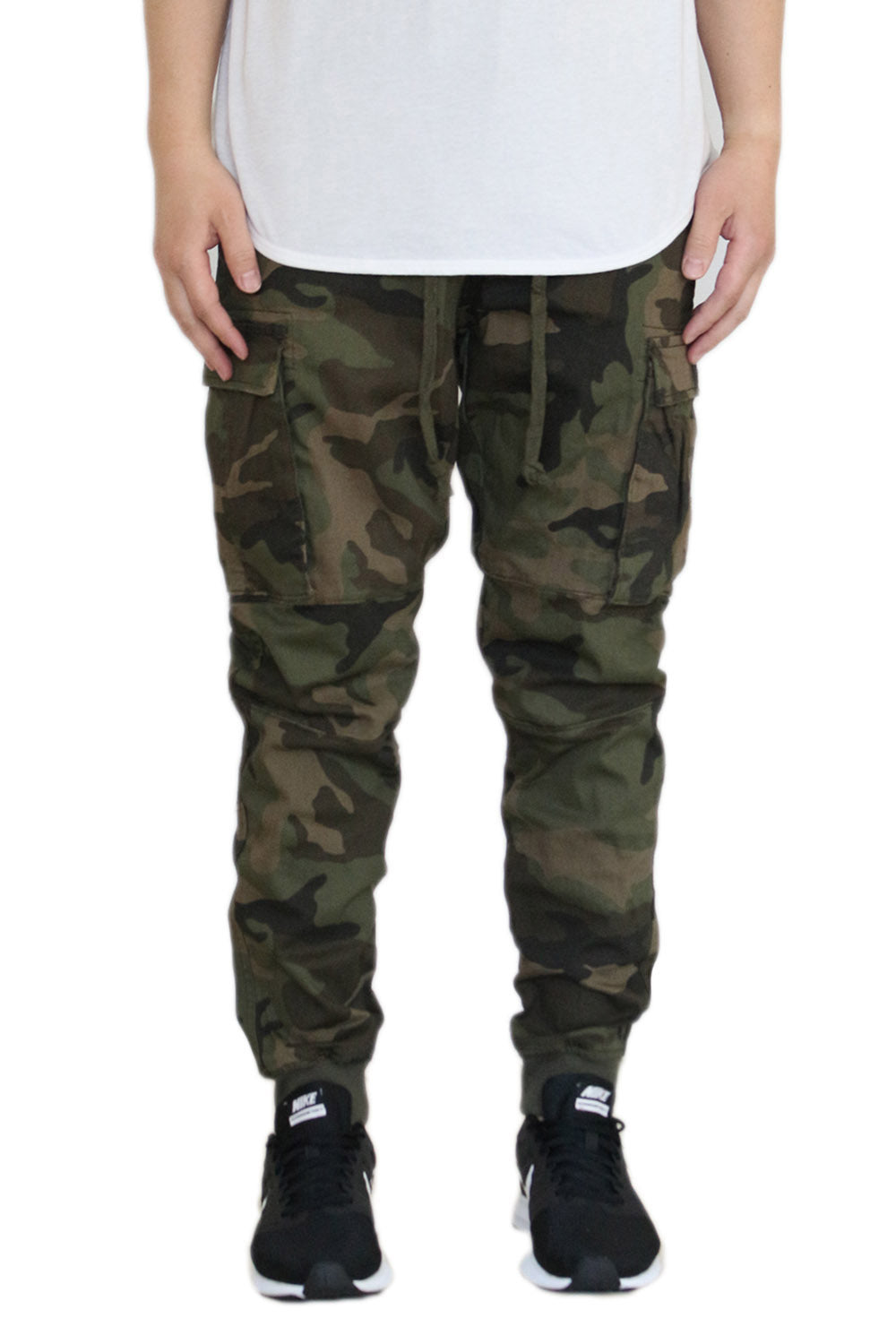 CAMO SOFT CARGO TWILL JOGGERS