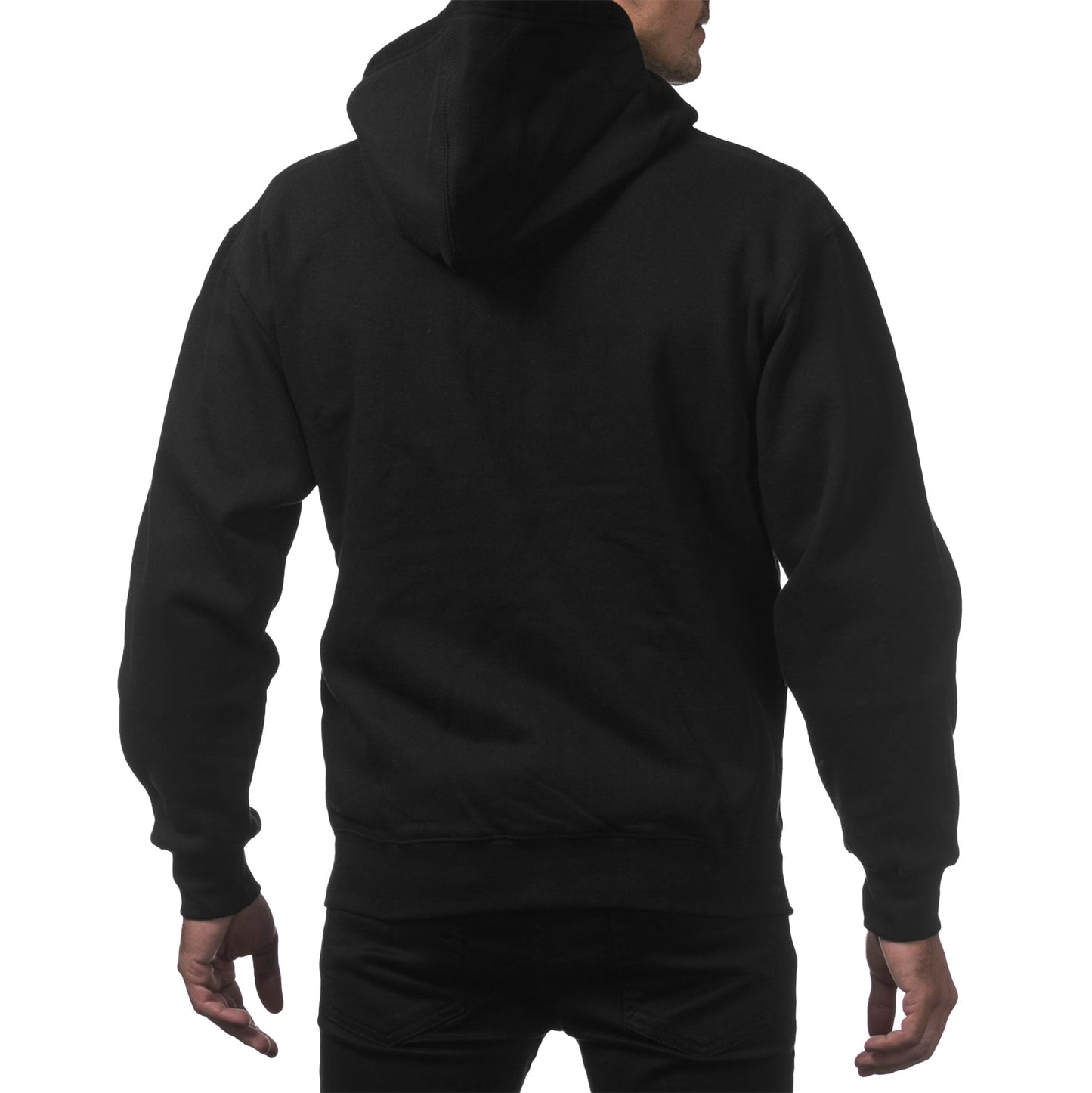 BLACK ZIP UP HOODIE JACKET