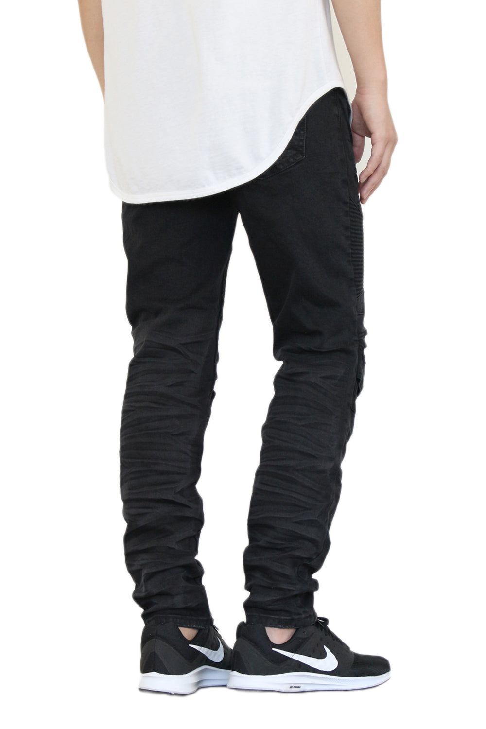 SPIDER BLACK SID MOTO BIKER JEANS