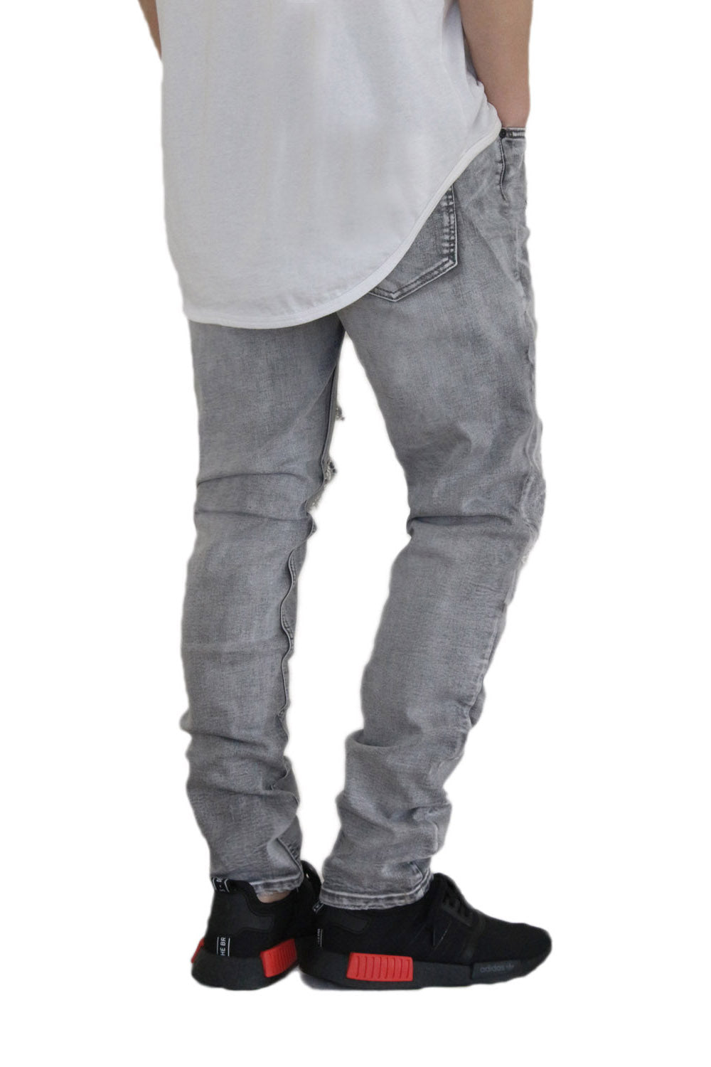 GREY BILLY DISTRESSED JEANS
