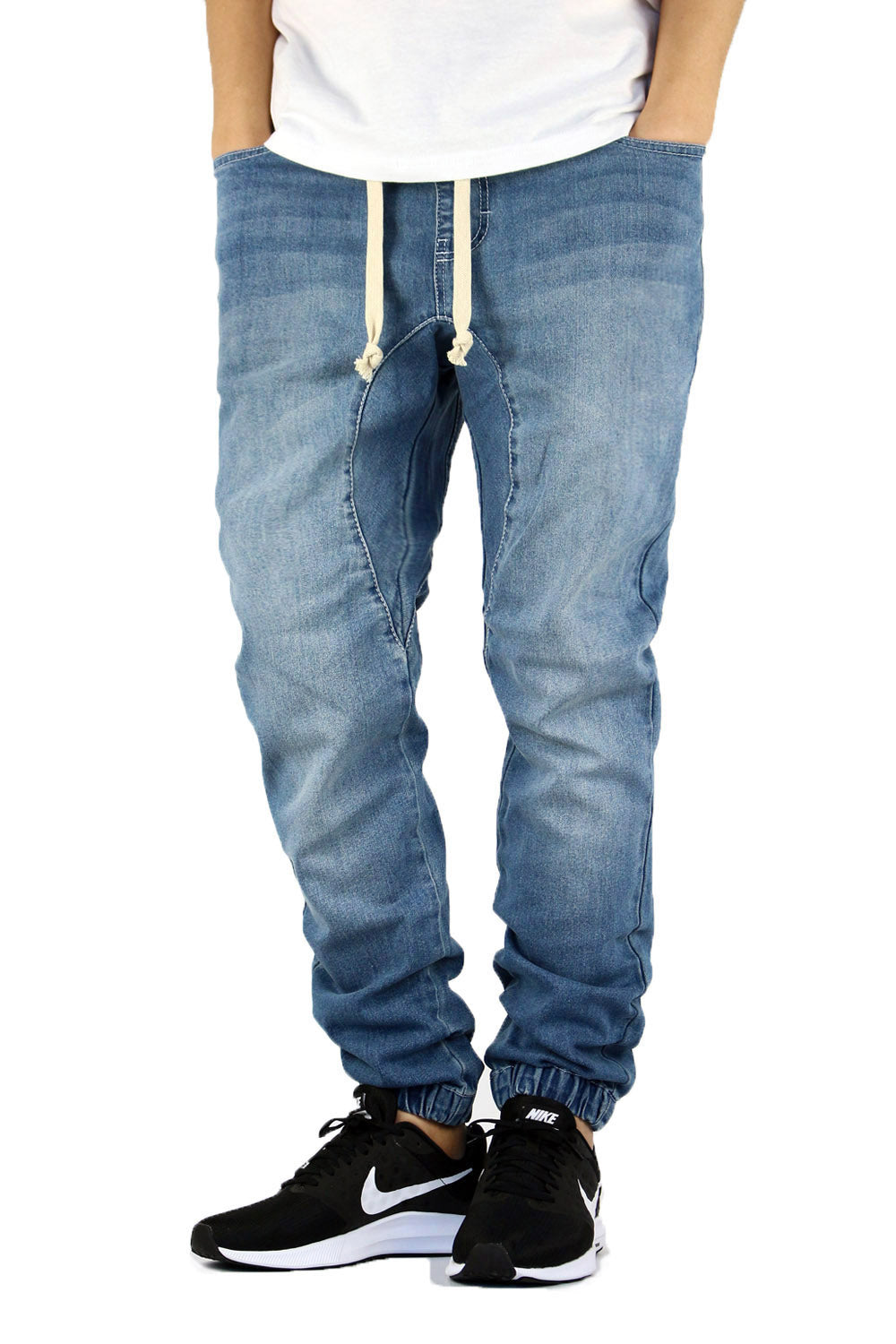 LT INDIGO SLIM FIT DENIM JOGGERS