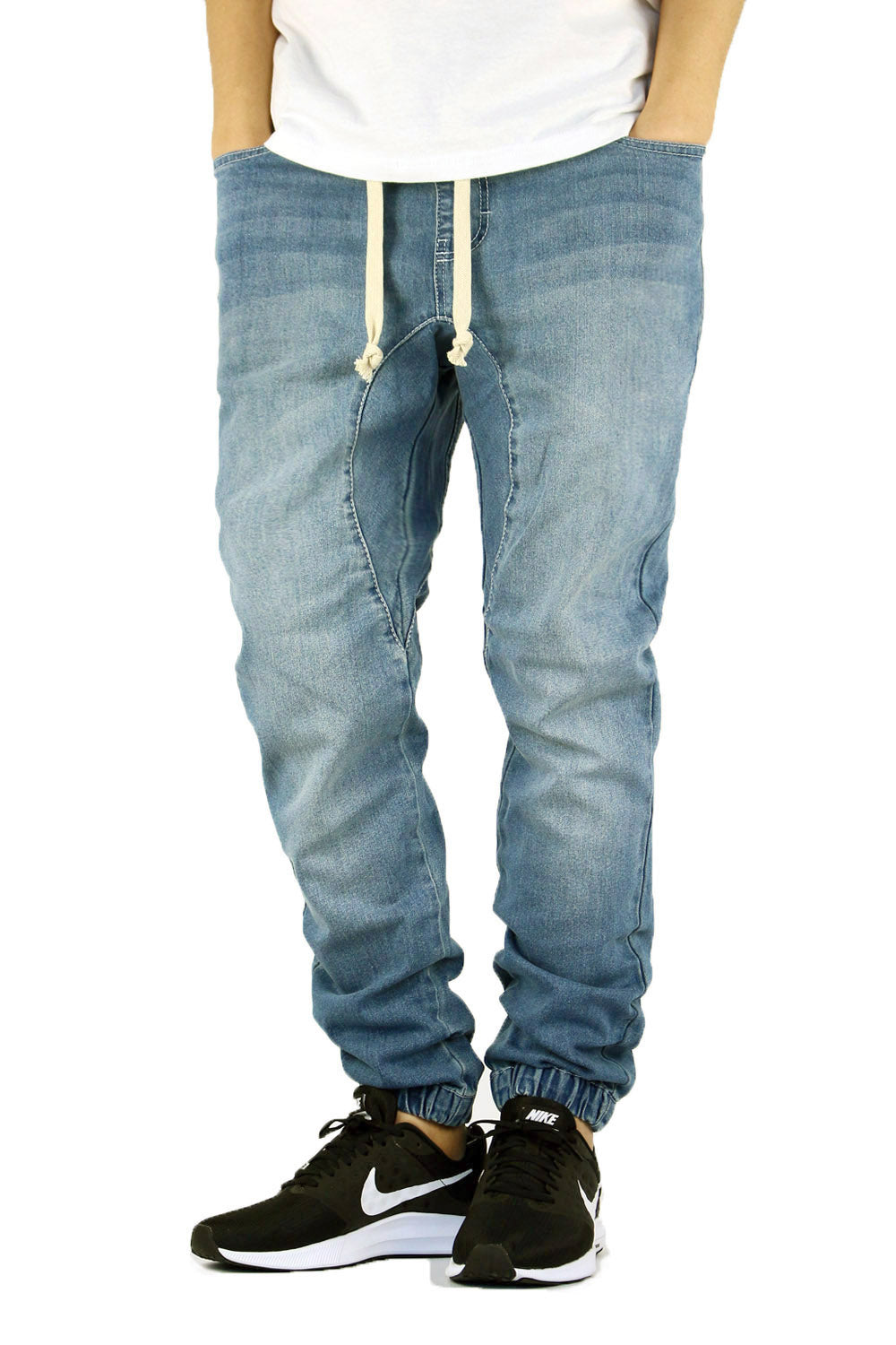 VINTAGE SLIM FIT DENIM JOGGERS