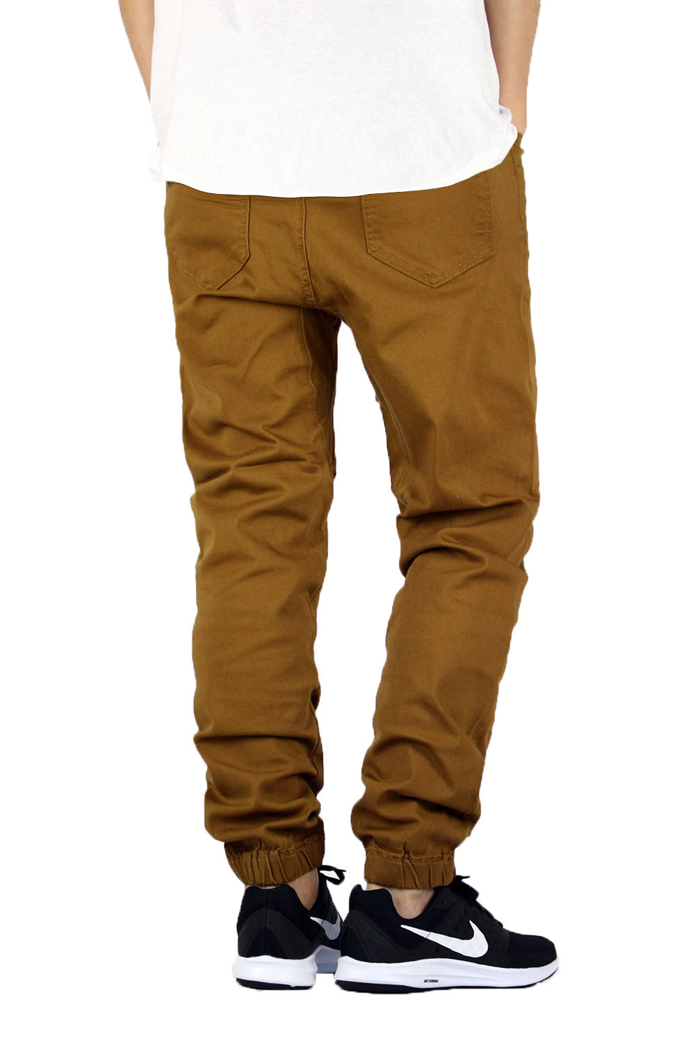 DK WHEAT SLIM FIT TWILL JOGGERS