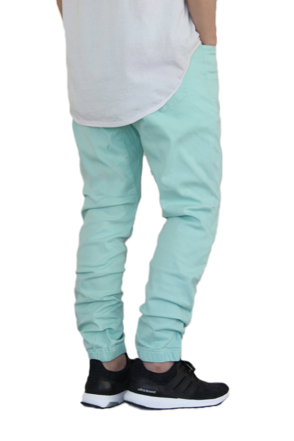 MINT SLIM FIT TWILL JOGGERS