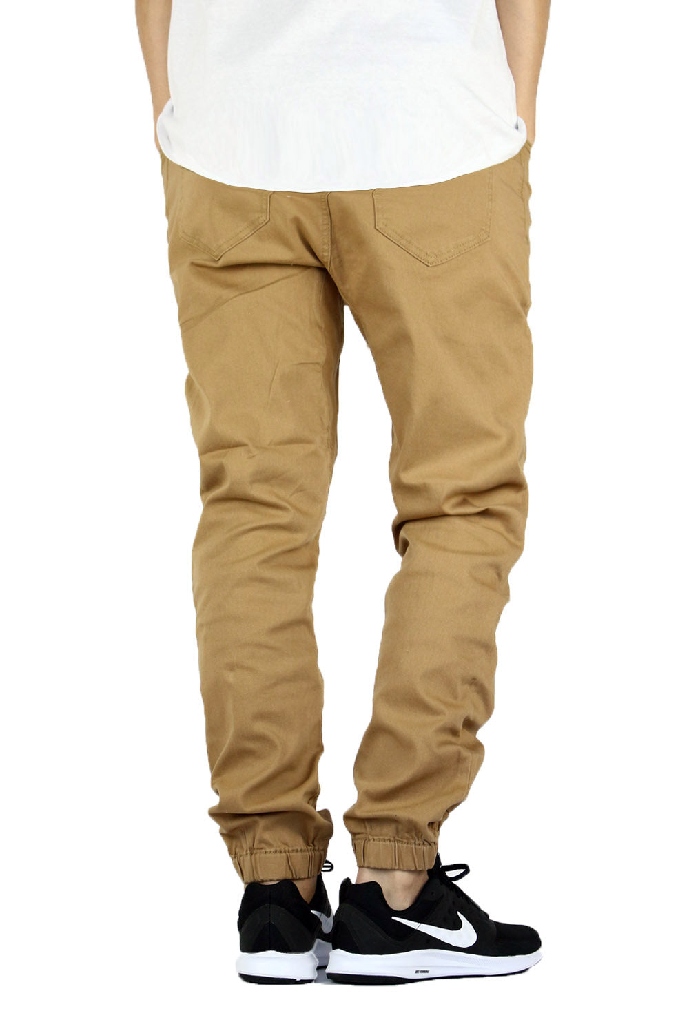 WHEAT SLIM FIT TWILL JOGGERS