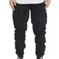 BLACK SOFT CARGO TWILL JOGGERS