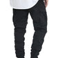 BLACK SOFT CARGO TWILL JOGGERS