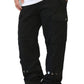 BLACK ARON BAGGY FIT CARGO PANTS