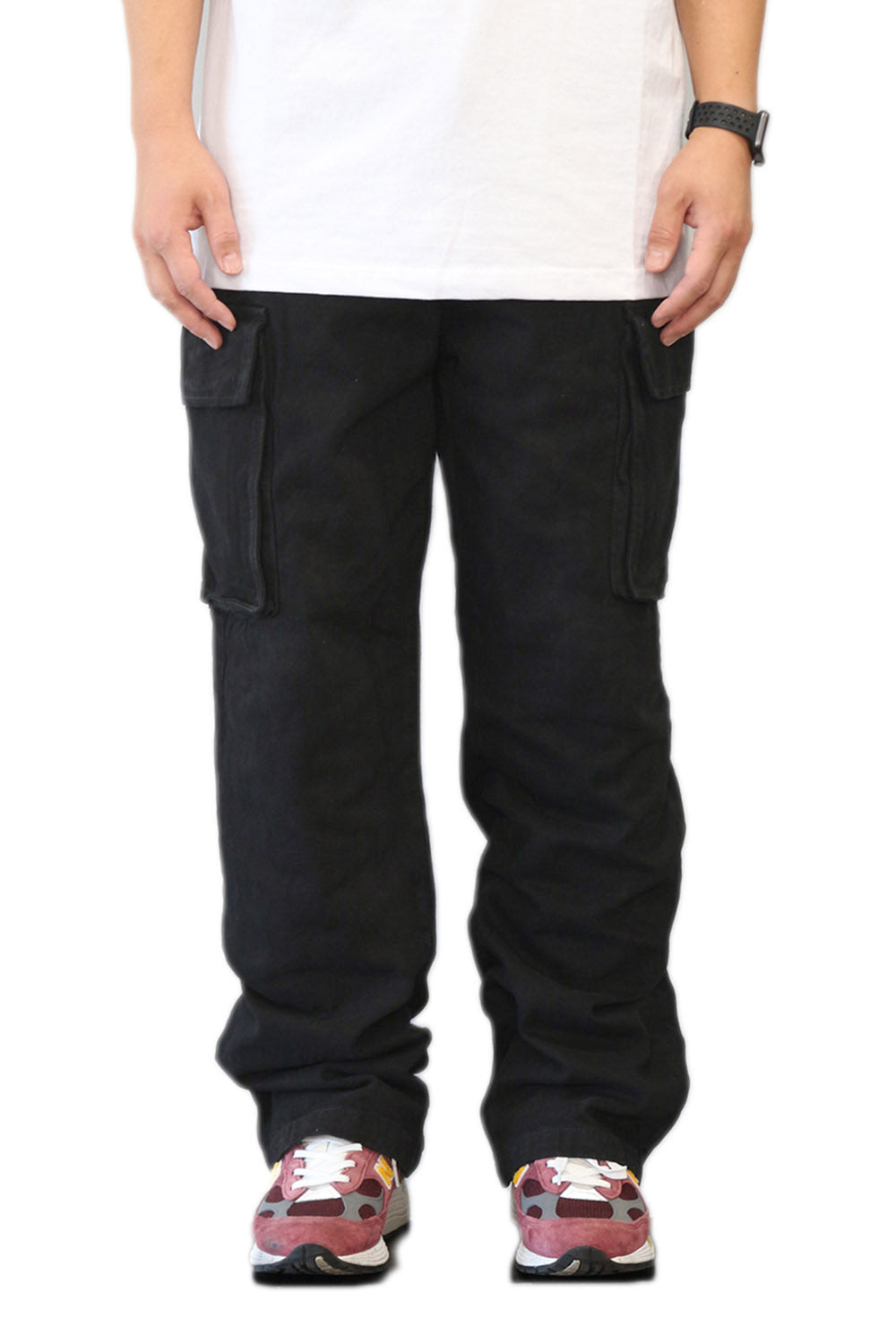 BLACK ROY BAGGY FIT CARGO PANTS