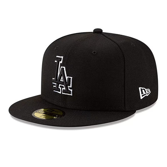 LA Dodgers Black/White/Black Cap