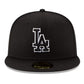 LA Dodgers Black/White/Black Cap