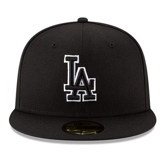 LA Dodgers Black/White/Black Cap
