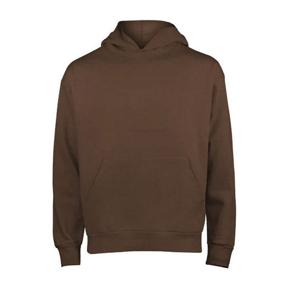 BROWN OVERSIZED FLEECE HOODIE