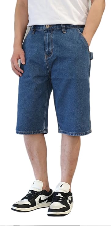 DK Blue Regular Fit Carpenter Shorts