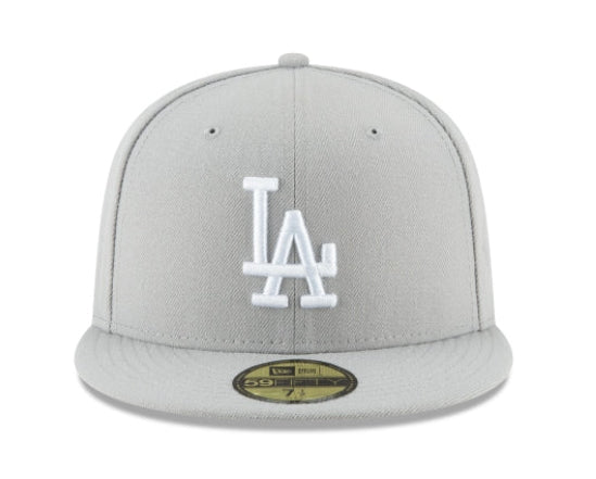 LA Dodgers Gray/White Cap