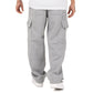 GREY FLEECE CARGO PANTS