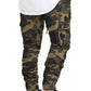 OLIVE CAMO CARGO TWILL JOGGERS