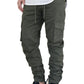 OLIVE CARGO TWILL JOGGERS