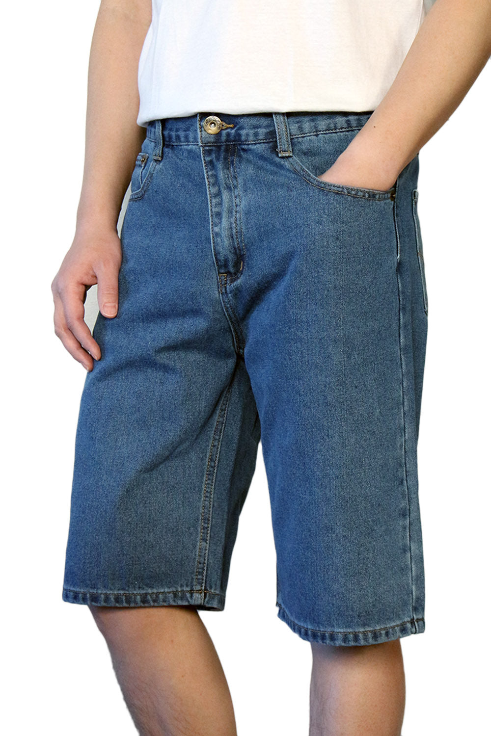 DK Blue Regular Fit Denim Shorts