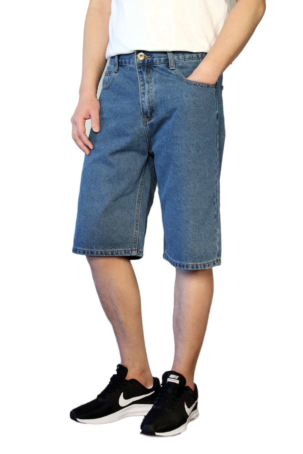 DK Blue Regular Fit Denim Shorts