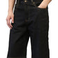 Raw Black Regular Fit Denim Shorts