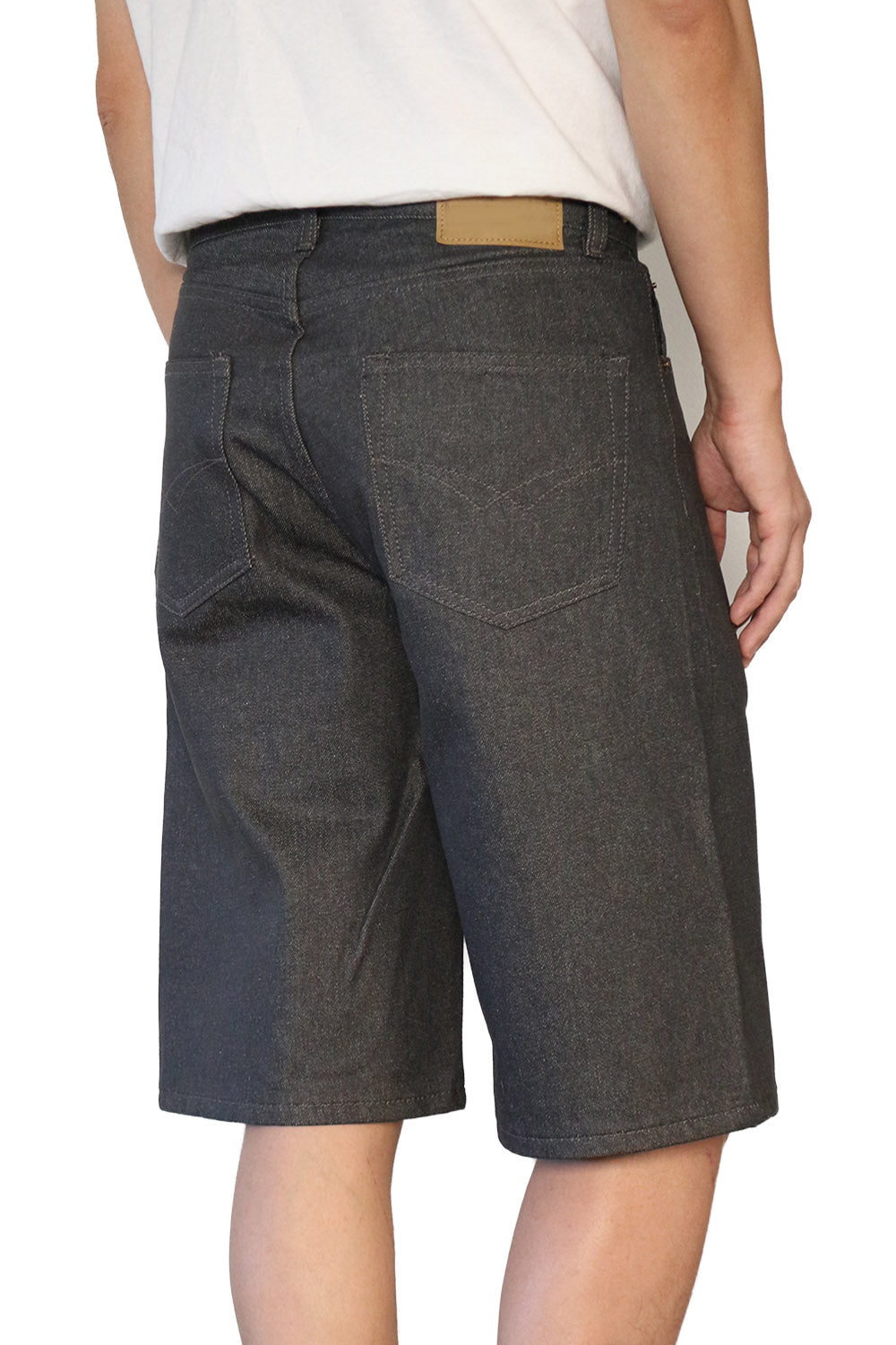 DK Gray Regular Fit Denim Shorts