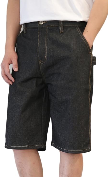 Raw Black Regular Fit Carpenter Shorts