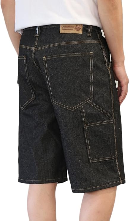 Raw Black Regular Fit Carpenter Shorts