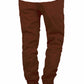 MOCHA SLIM FIT TWILL JOGGERS